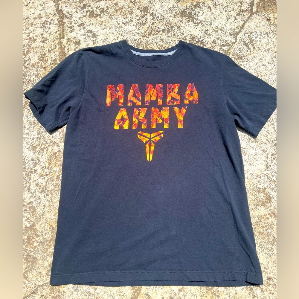 Kobe Bryant Nike Mamba Army Black Logo Graphic Mens Medium Tee